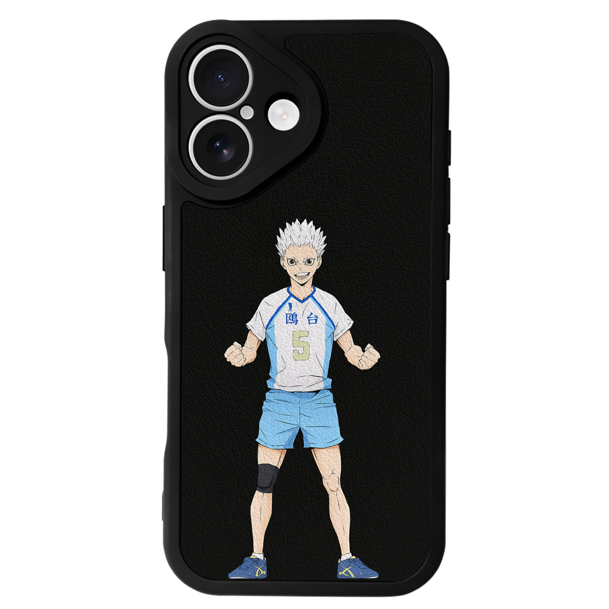 （画像用） ハイキュー!! Haikyu!! 【iPhone 16シリーズ対応】シリコンスマホケース（レザー調） 材質：シリコン